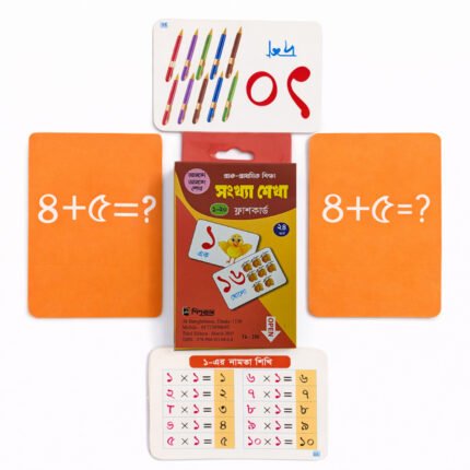 angla number flash cards for kids with counting and math practice