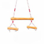 Kids Hanging Gym | Wooden Indoor Exercise & Climbing Bar for Kids